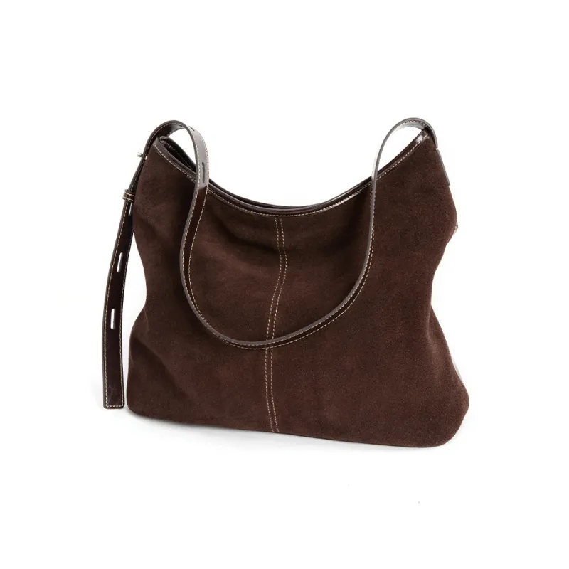 VENOF Genuine Cow Leather Commute Tote Shoulder Bag Women's Natural Brown/Lazy Coffee Brown/Shelle Green-12