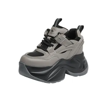 SANTA BARBARA POLO & RACQUET CLUB Low-Top Chunky Sneakers Women's Gray