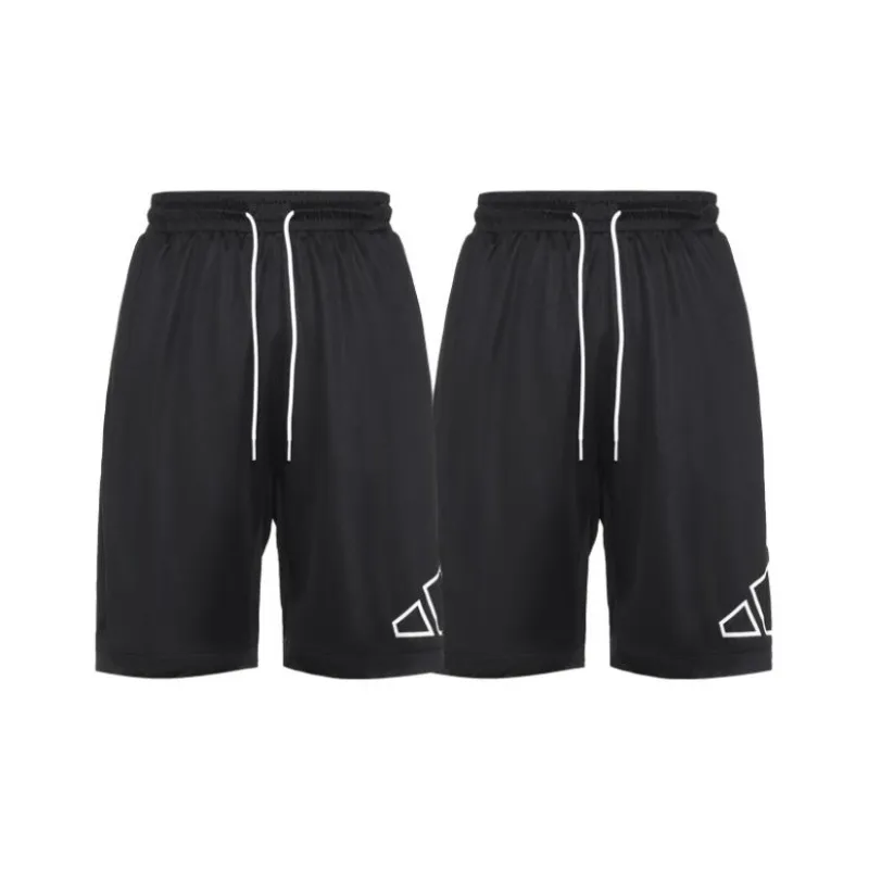 Adidas Big Logo Short Basketball Shorts Men's 2 Pack Black-1