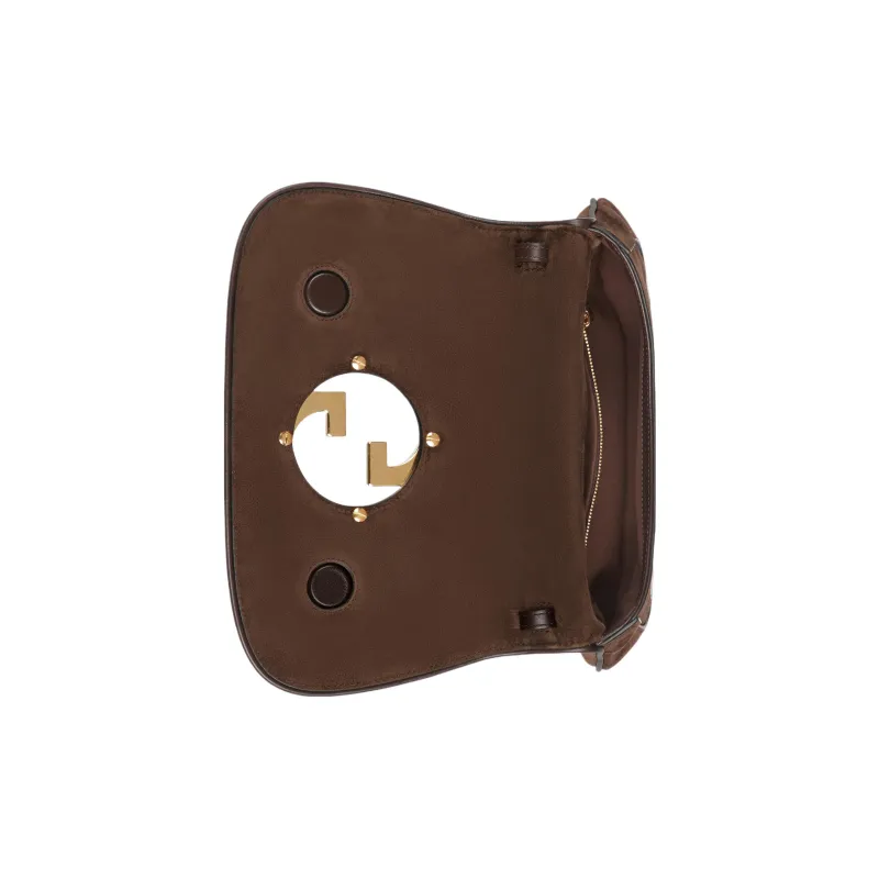 GUCCI Blondie Suede Crossbody Bag Shoulder Bag Women's Brown-7