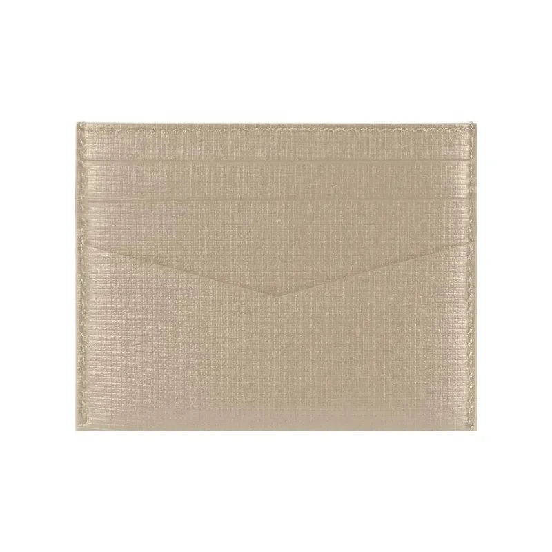 Givenchy 4G Calfskin Card Holder Men's Beige & Gray-1