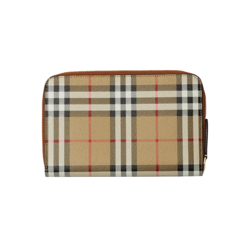 Burberry Polyurethane Wallet Regular Men's Beige Yellow-0