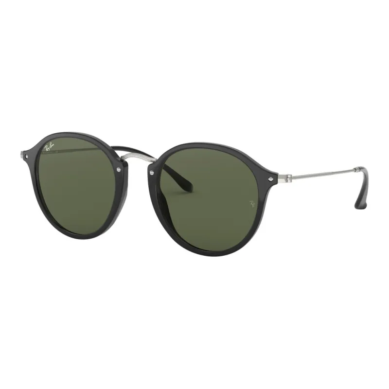 RayBan Metal Round Sunglasses Unisex Black-0