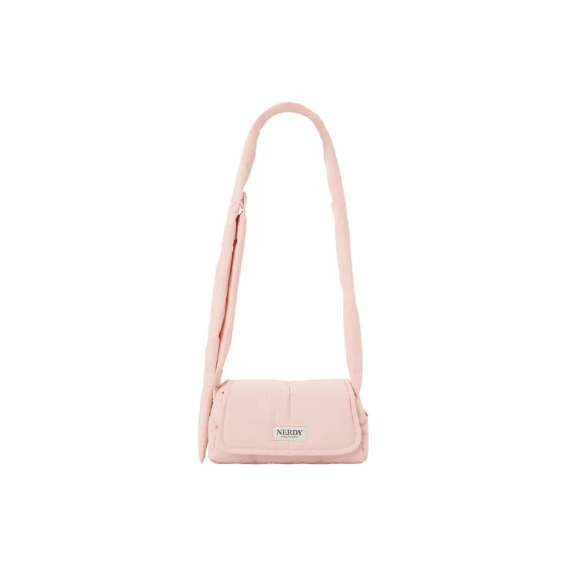 NERDY Nylon Crossbody Bag Shoulder Bag Unisex Peach Pink-1