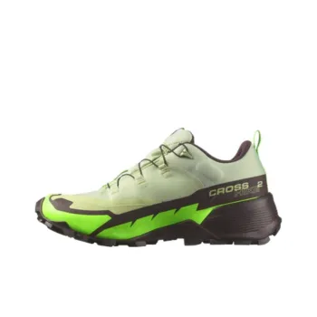 SALOMON CROSS HIKE 2 GORE TEX Durable Breathable Low Top Outdoor Shoes Men's Green