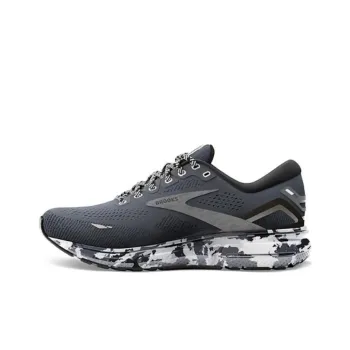 Brooks Ghost 15 Cushioning Wear-Resistant Low-Top Running Shoes Women's Black Gray Color