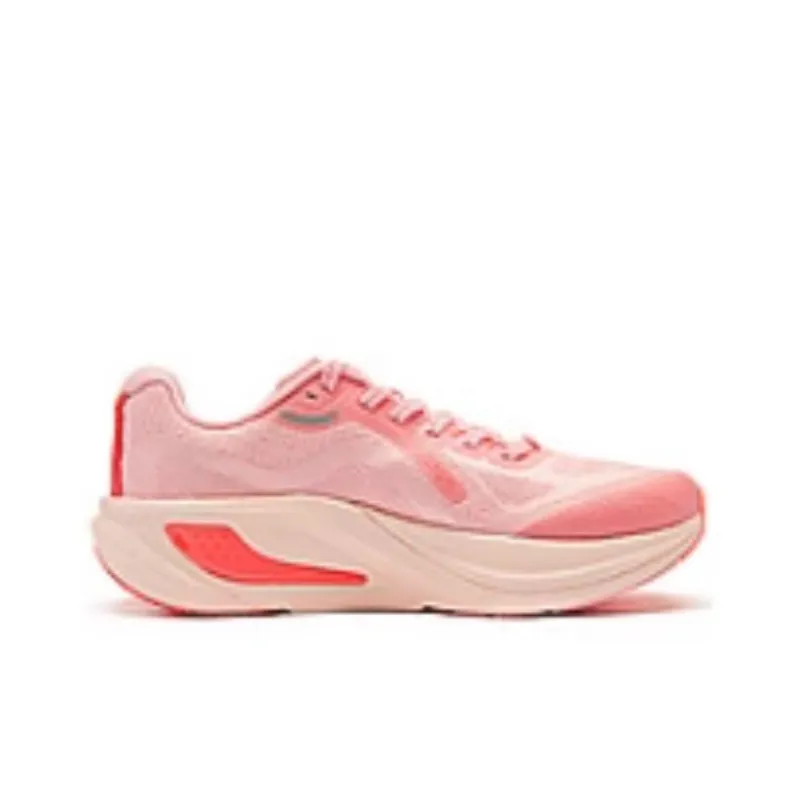 QIAODAN Cushioning Wear Resistant Low Top Sprint Running Shoes Men's Pink-1