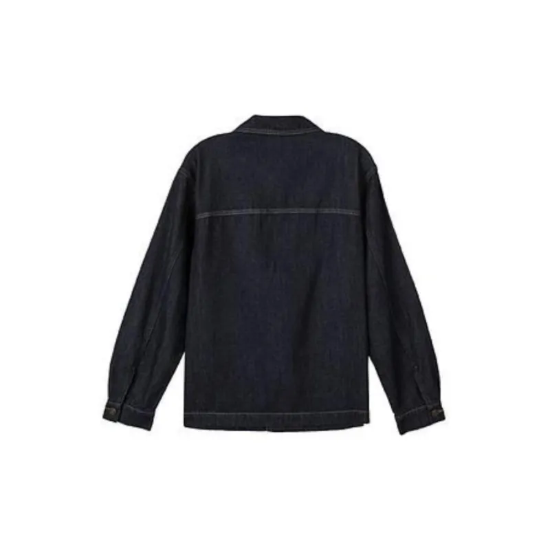 Skechers Sports Denim Jackets Unisex Denim Dark Blue Black/03NC-1