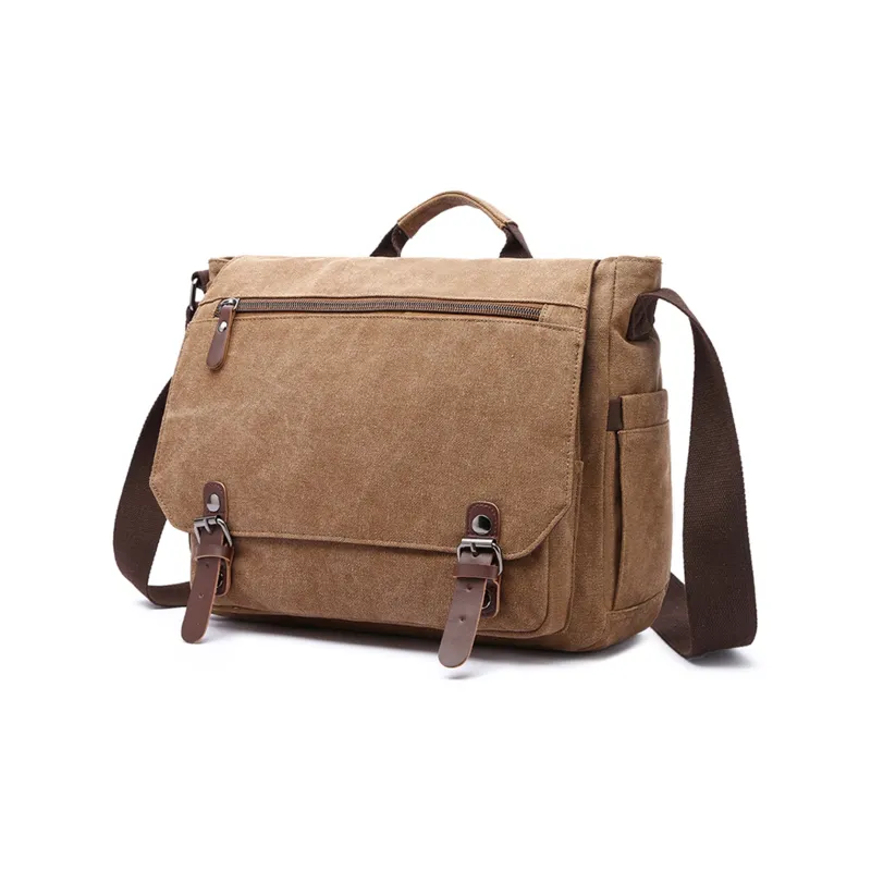 Slazenger Canvas Messenger Bag Camera Bag Canvas Bag Handbag Regular Unisex Multicolor-20
