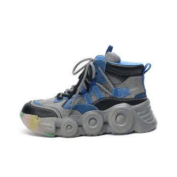 PIERCE GENTRY Slip Resistant High Top Chunky Sneakers 5.5cm Women's