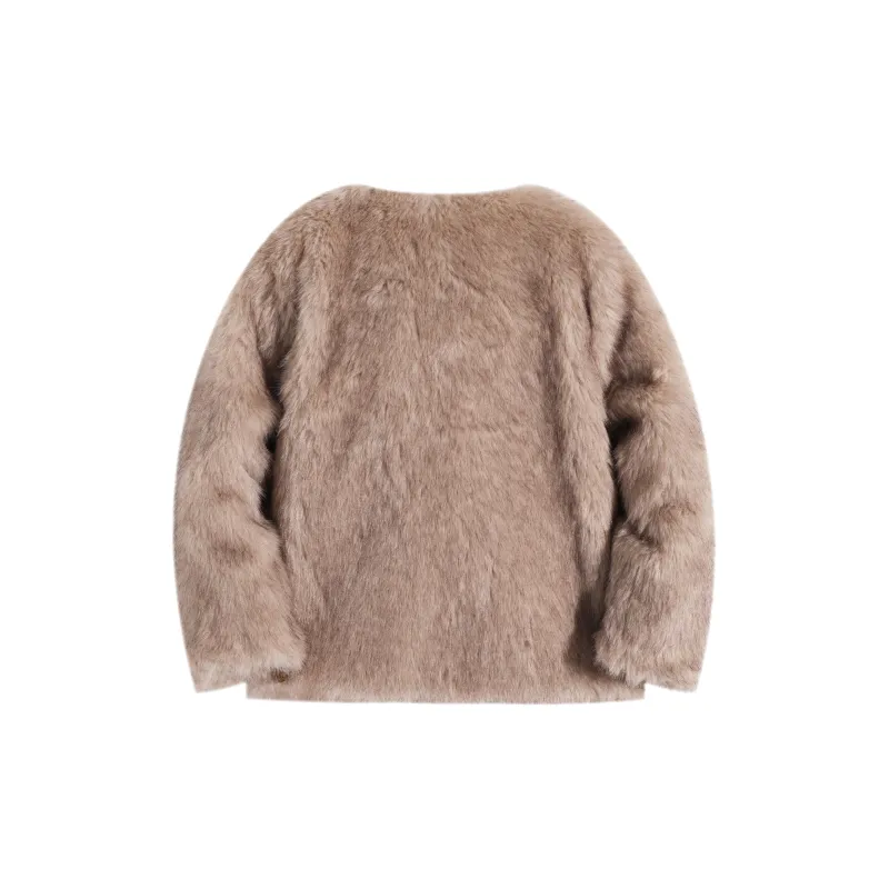 MKBY Velvet feel Coat Women's Light Wheat-1