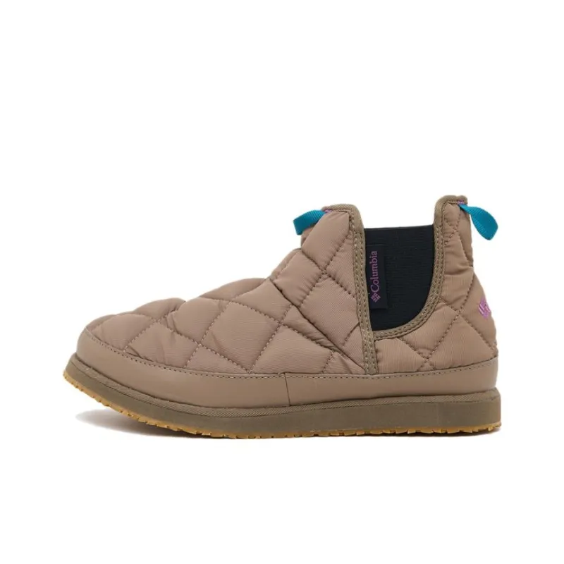 Columbia Wear Resistant Slip Resistant Short Snow Boots Women's Khaki-0