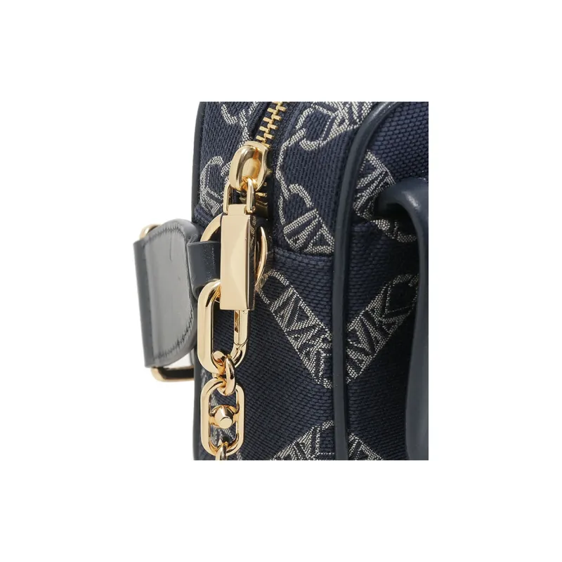 MICHAEL KORS PARKER Fabric Crossbody Bag, Shoulder Bag Women's Marine Blue-6