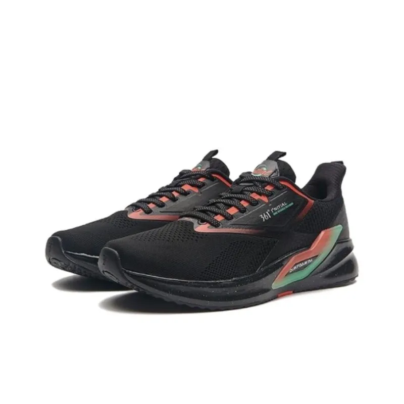 361° Low Top Running Shoes Men's Black Orange-2