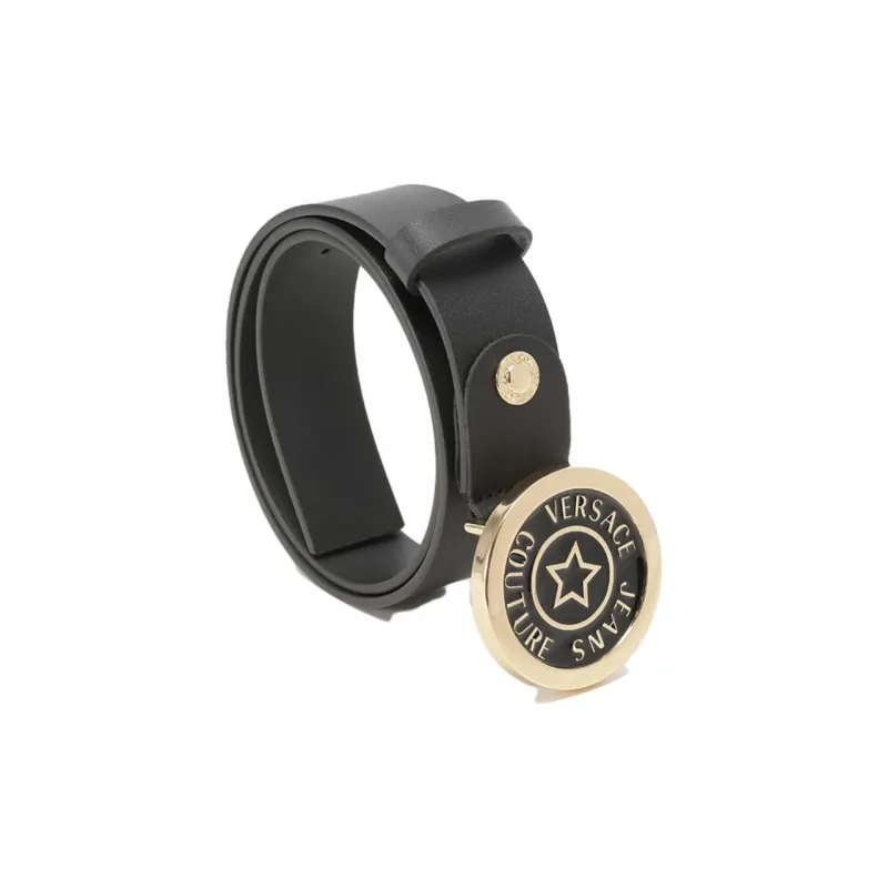 VERSACE JEANS COUTURE Trimmable Cow Leather Belts Women's 3.5cm-1