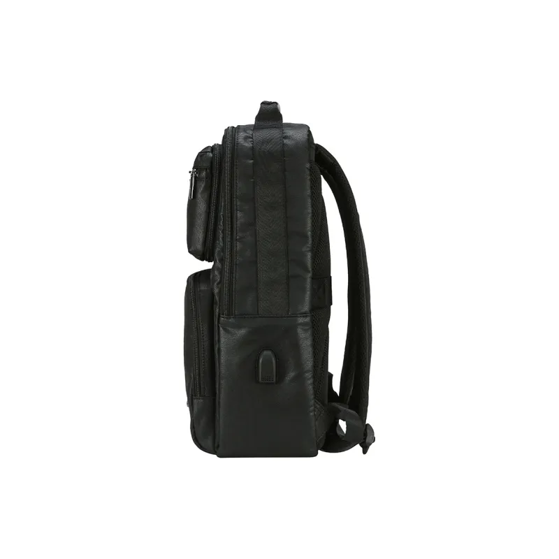 Diplomat Fabric Laptop Backpack Large Size Unisex Black-3