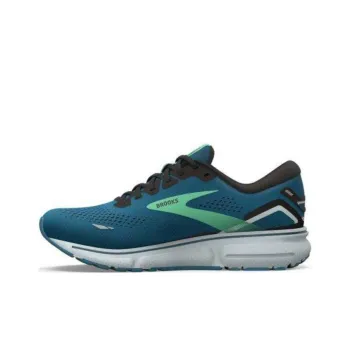 Brooks Ghost 15 Cushioning Wear Resistant Low Top Running Shoes Men's Turquoise