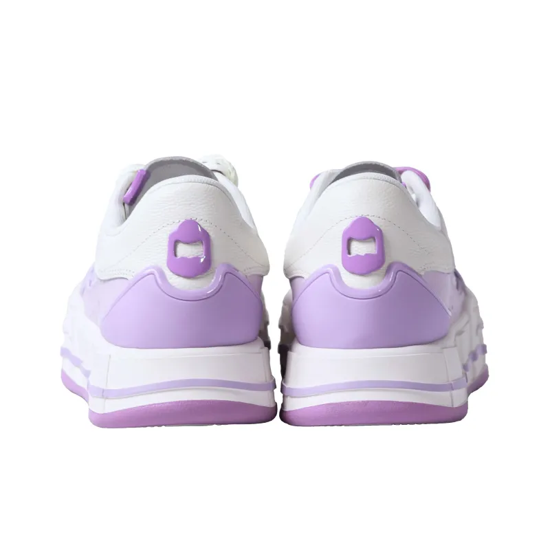 FARMER BOB Sandwich Biscuit Series Skateboard Shoes Unisex Low Top Taro Paste Boba Purple-3