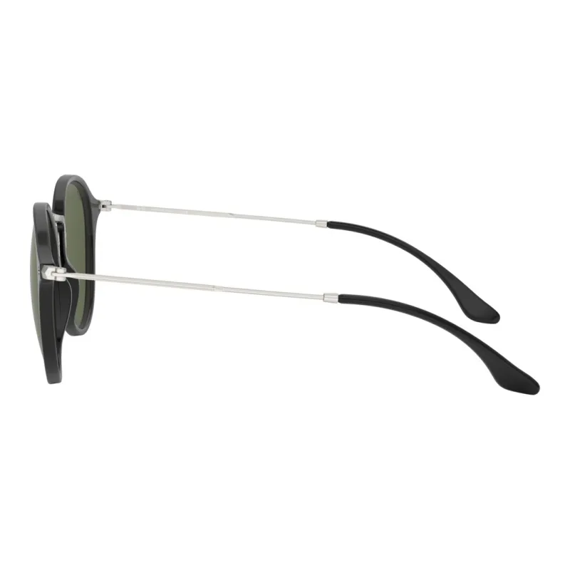 RayBan Metal Round Sunglasses Unisex Black-3
