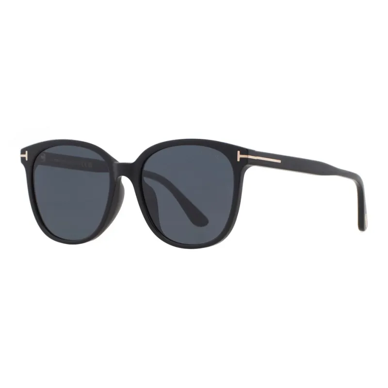 TOM FORD Acetate Irregular Shape Sunglasses Unisex Black-0
