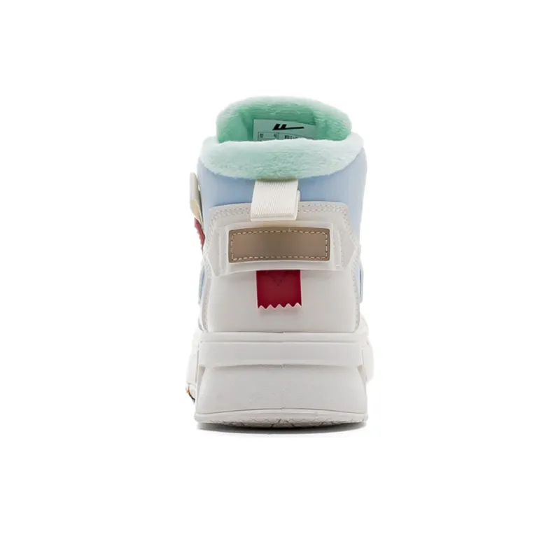 WARRIOR Wing Series Skateboard Shoes Unisex High Top Blue/Red-2