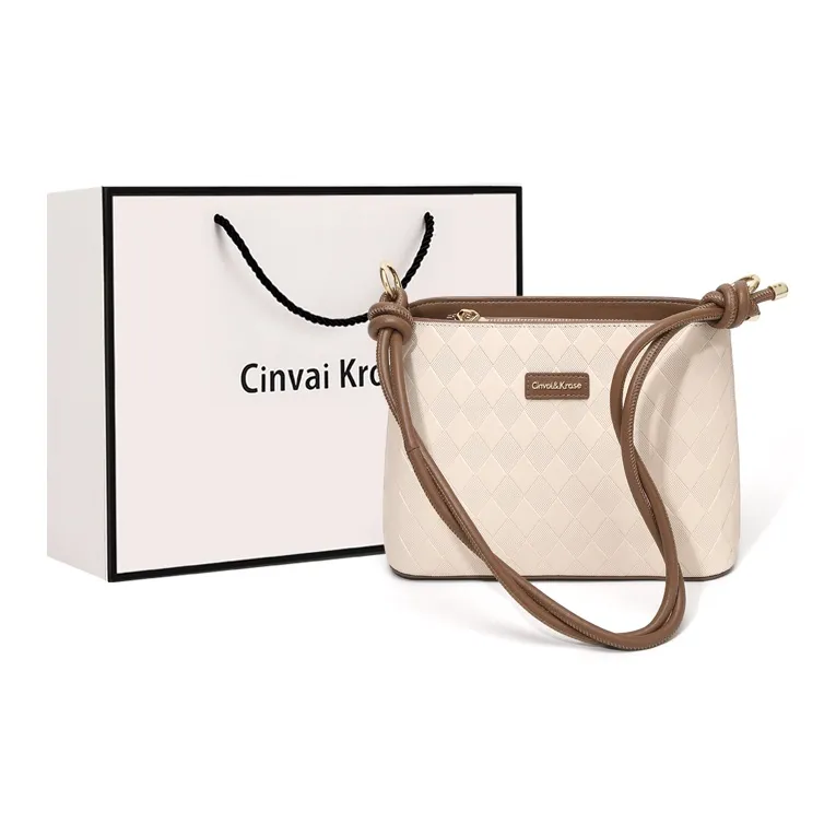 Simvay Clos Cow Leather With Synthetic Leather Shoulder Bag Handbag Tote Bucket Bag Small Size Women's-0