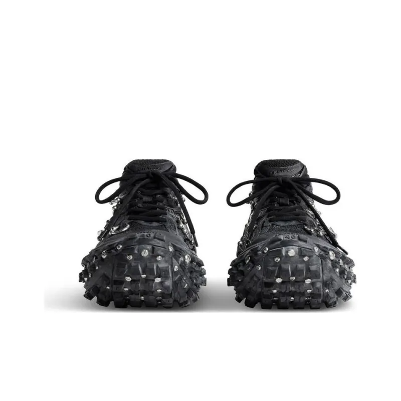 Balenciaga Defender Low Top Casual Shoes Women's Black-3