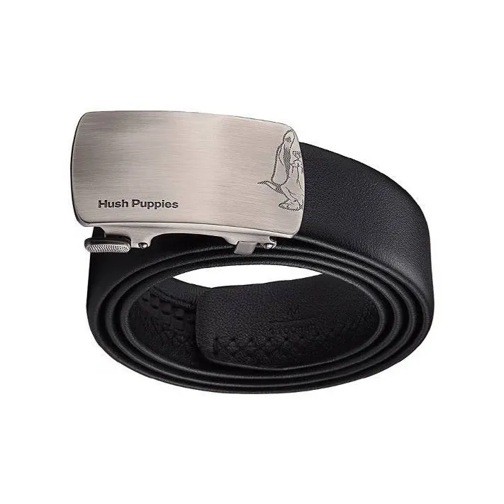 Hush Puppies Business Casual Automatic Buckle Leather Belts Men's Width  3.5cm-2