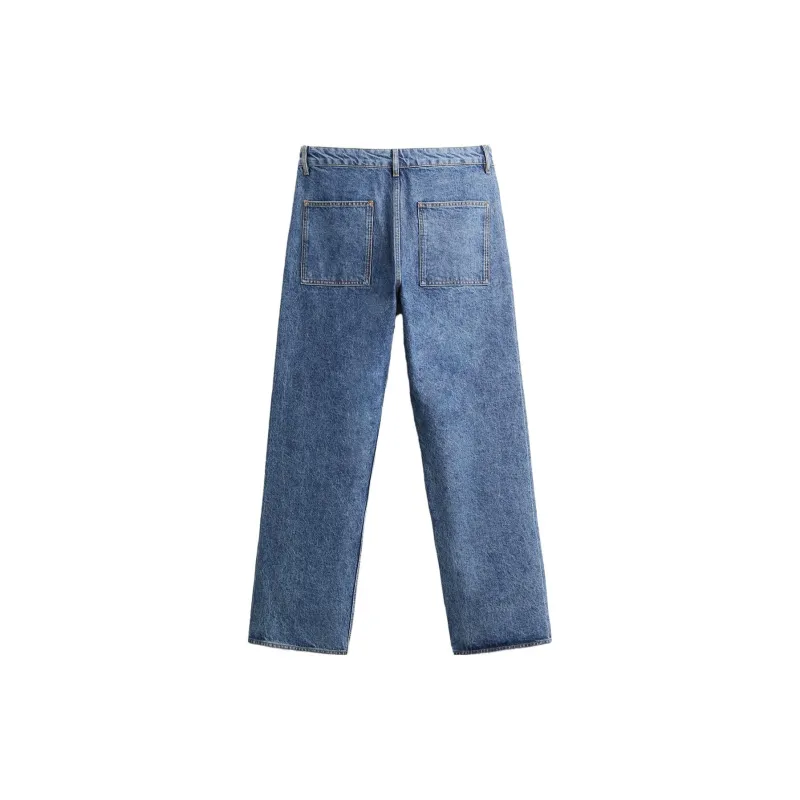 Studio Nicholson X ZARA Studio Nicholson Co brand Jeans Men Dark Blue-1