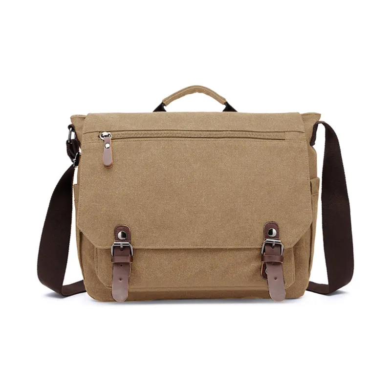 Slazenger Canvas Messenger Bag Camera Bag Canvas Bag Handbag Regular Unisex Multicolor-9