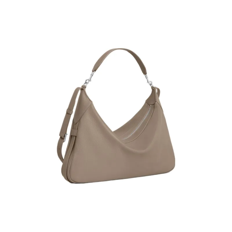 CELINE Romy Collection Soft Cow Leather Shoulder Bag, Crossbody Bag, Handbag Large Size Men's Smoky Gray Umber-1