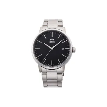 ORIENT Automatic Mechanical Movement Stainless Steel Strap Watch Men's Watches Black Dial