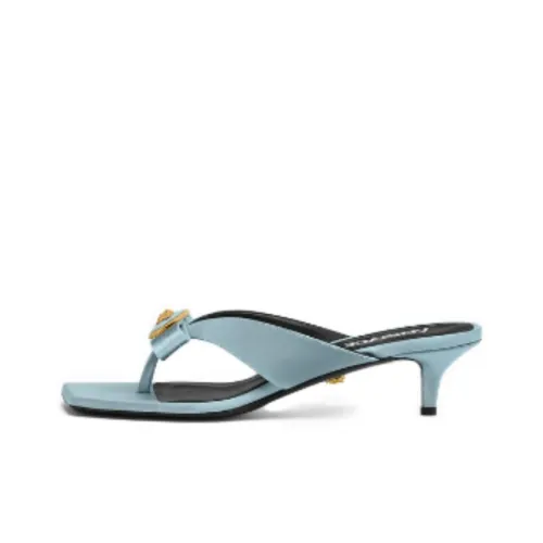 VERSACE Gianni Bow 45mm Leather Mules