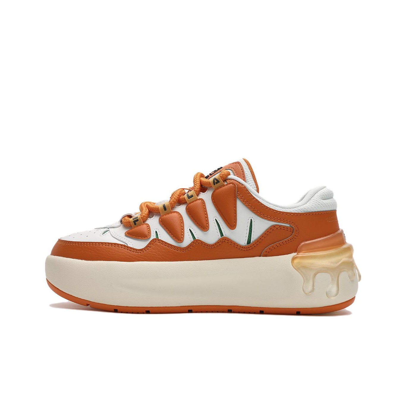 FILA CARROT 1 Skateboard Shoes Women s Low Top Orange White