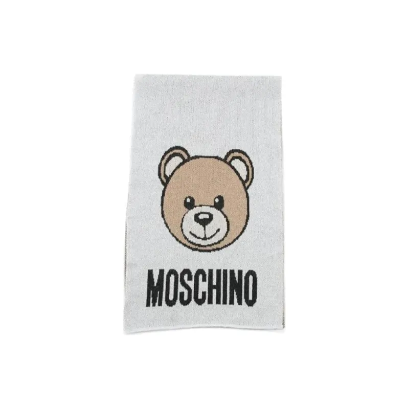 MOSCHINO Knit Scarves Women's Gray-0