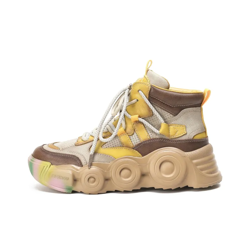 PIERCE GENTRY Slip-Resistant High-Top Chunky Sneakers 5.5cm Women's-6