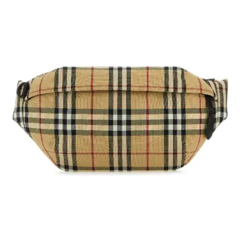 Burberry Nylon Fanny Pack Men's Light Brown