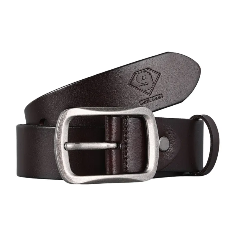 NINE NAIL Leather Belts Men-6