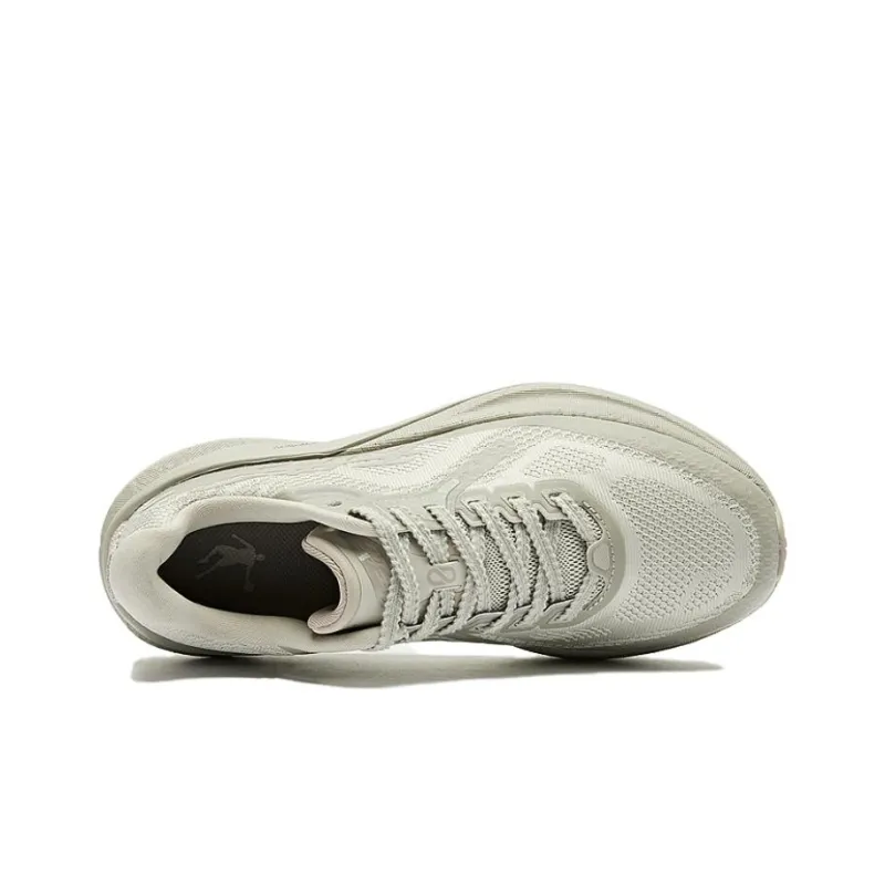 QIAODAN Boundaryless Pro Cushioning Wear Resistant Low Top Running Shoes Men's Gray-3