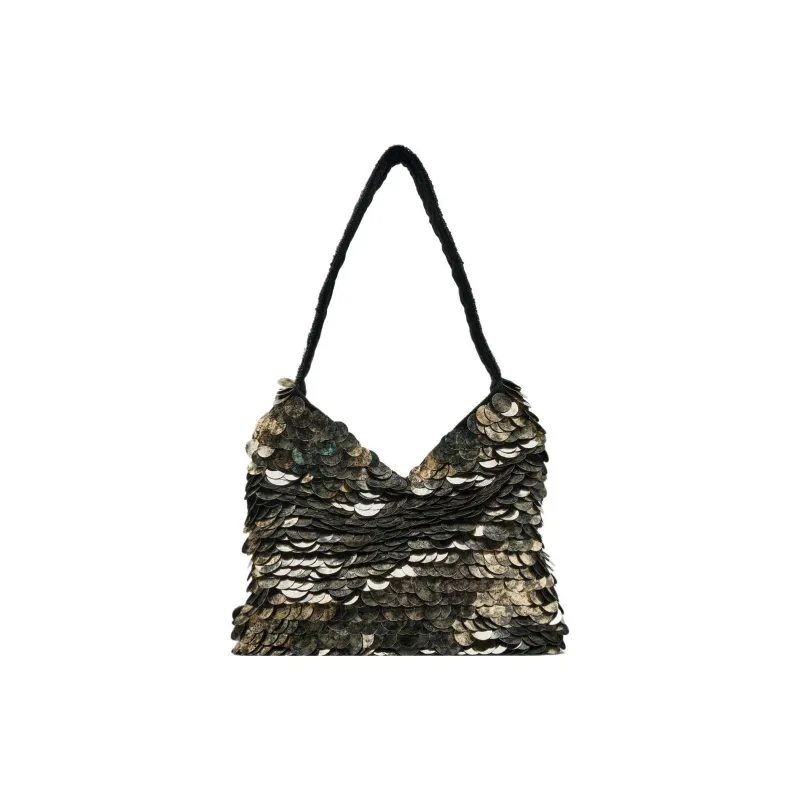 ZARA Polyester Shoulder Bag Women's Silver-1
