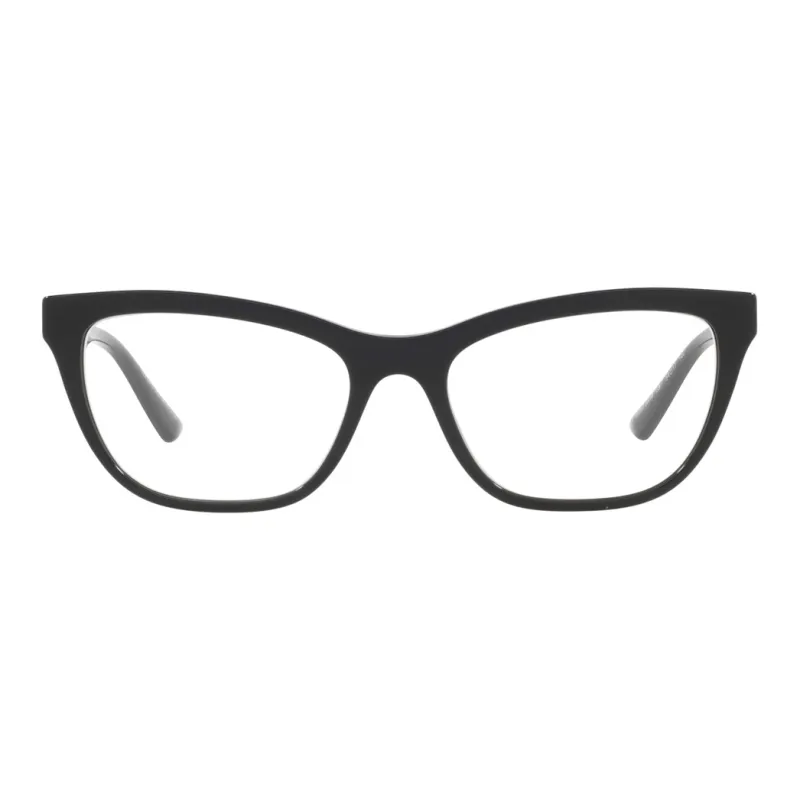 VERSACE Plastic Metal Square Eyeglass Frames Women's Black-1