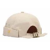 Beige Plane Embroidery Landlord Hat
