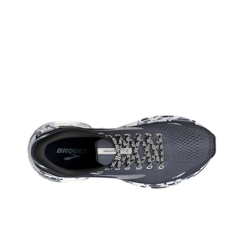 Brooks Ghost 15 Cushioning Wear-Resistant Low-Top Running Shoes Women's Black Gray Color-3