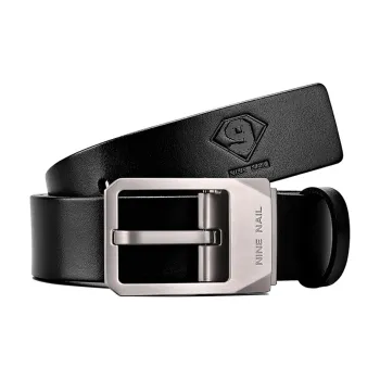 NINE NAIL Leather Belts Men