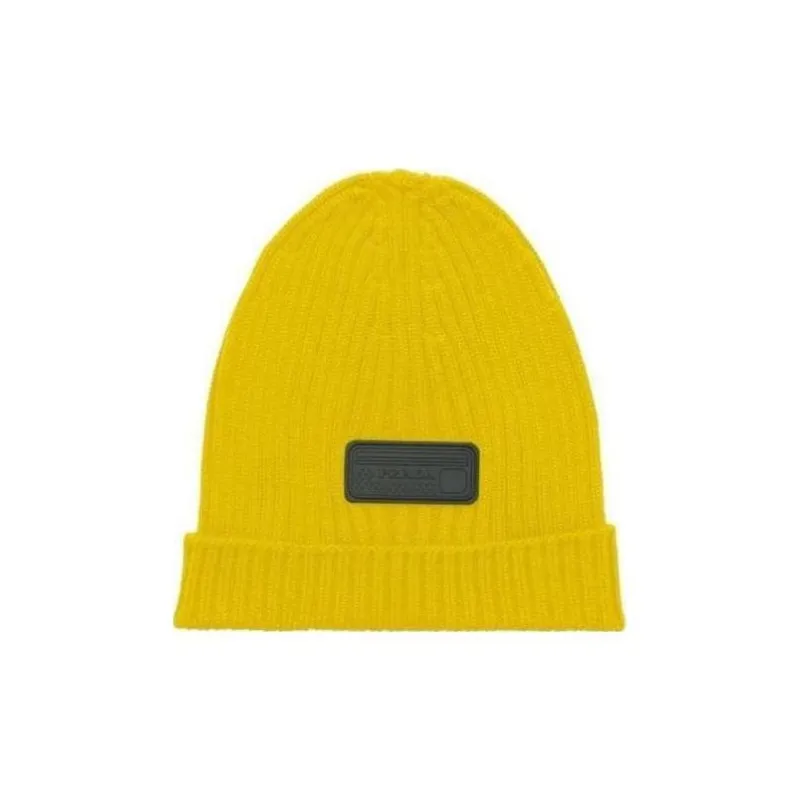 PRADA Logo-appliqué Wool Beanie-2