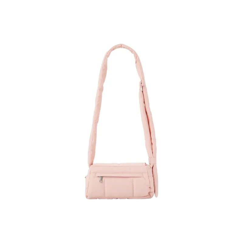 NERDY Nylon Crossbody Bag Shoulder Bag Unisex Peach Pink-3