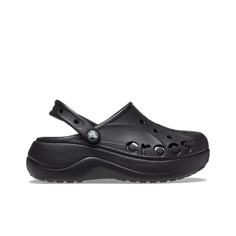 Crocs Baya Platform Clogs 'Black' Women's-1