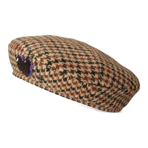 Maison Michel New Billy Shepherd's-check Beret