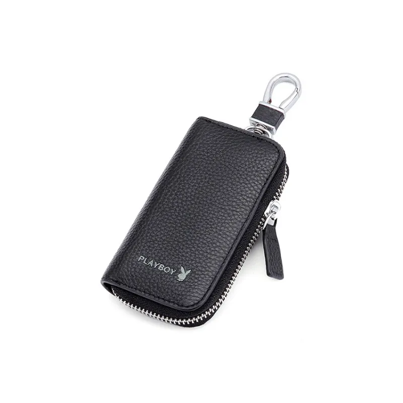 Playboy Top Grain Cow Leather Key Pouch Men's-1