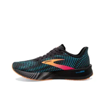 Brooks Hyperion Tempo Cushioning Wear-Resistant Low-Top Casual Running Shoes Women's Black Blue Orange